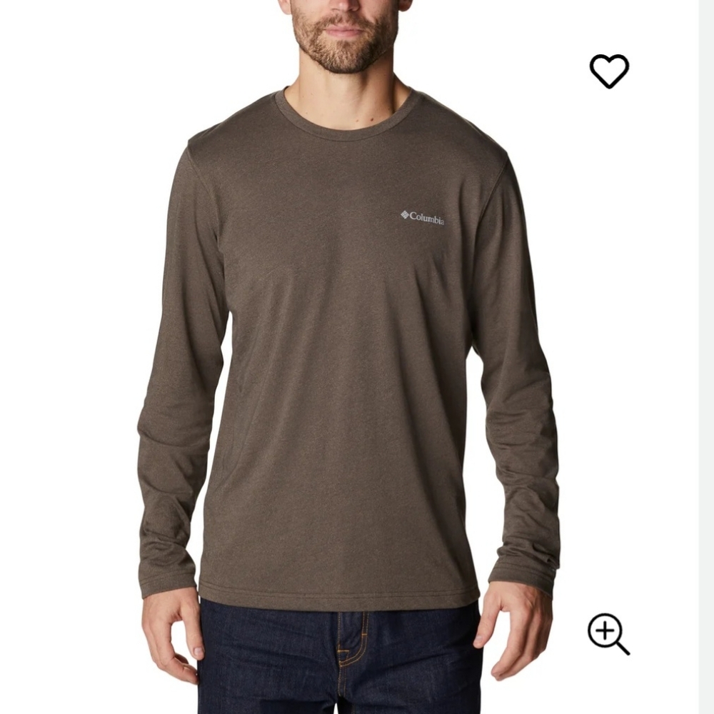 Columbia Men's Brown Long Sleeve‎ Shirt